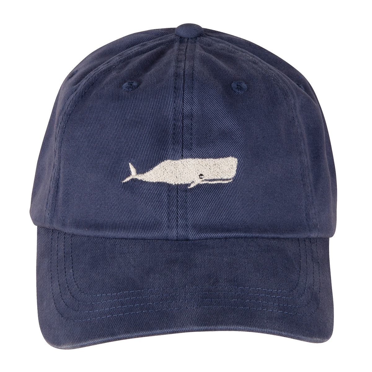 Moby Whale Dad Hat in Washed Navy