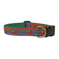 Moose II Ribbon Dog Collar, Colorful, 1 Inch