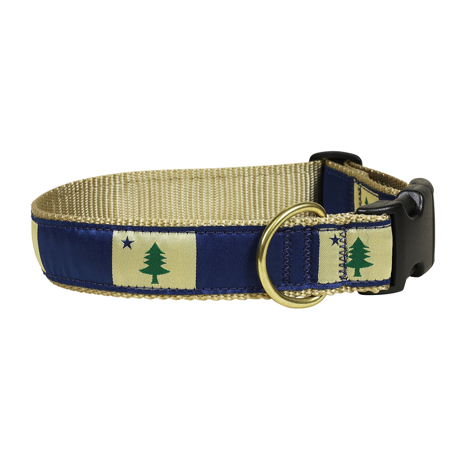 Original Maine Flag Ribbon Dog Collar