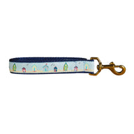 Beach Shacks Ribbon Dog Leash in Light Blue; Collar Width: 1 Inch; : 