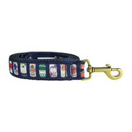 Cheap Buzz Ribbon Dog Leash in Navy; Collar Width: 1.25 Inch; : 