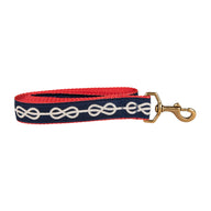 Classic Knot Ribbon Dog Leash in Navy; Collar Width: 1.25 Inch; : 