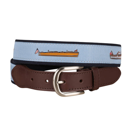 Classic Lake Boats Ribbon Club Belt