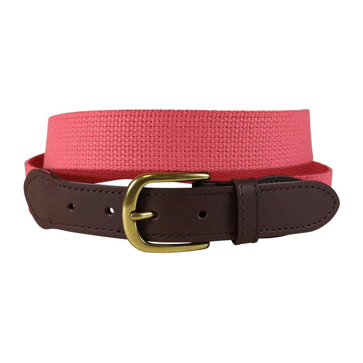 Cotton Webbing Webbing Belt in Coral