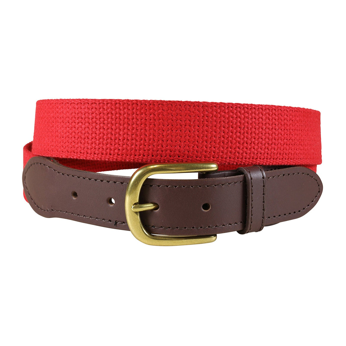 Cotton Webbing Webbing Belt in Red