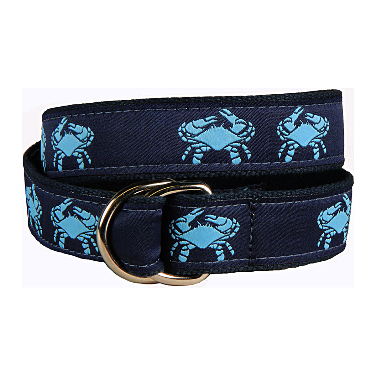 Crab D-Ring Belt in Navy