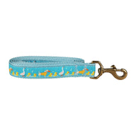 Duck Duck Goose Ribbon Dog Leash in Light Blue; Collar Width: 1 Inch; : 