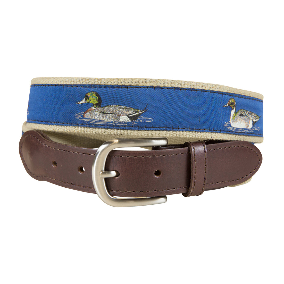 Ducks Ribbon Club Belt in Blue