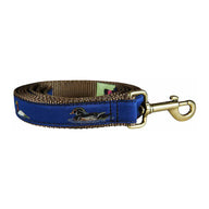 Ducks Ribbon Dog Leash in Blue; Collar Width: 1 Inch; : 