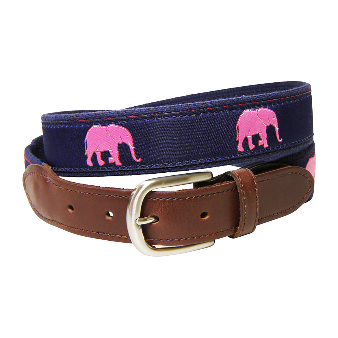 Elephant Ribbon Club Belt in Navy