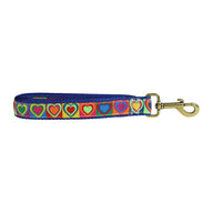 Hearts Ribbon Dog Leash; Collar Width: 1 Inch; : 