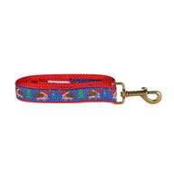 Hedgehog Ribbon Dog Leash in Blue; Collar Width: 1 Inch; : 
