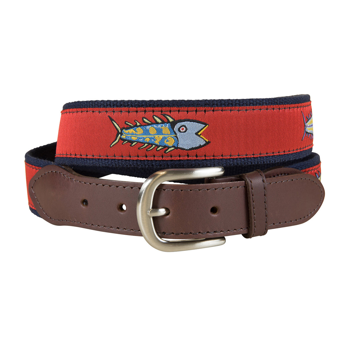 Hopkins Fish Ribbon Club Belt in Red