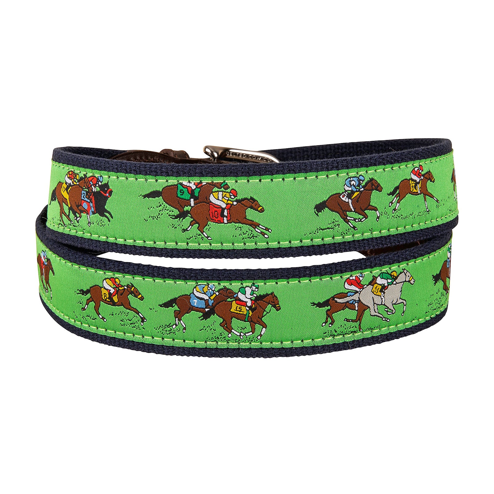 Horse Race Ribbon Club Belt in Green