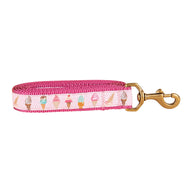 Ice Cream Cones Ribbon Dog Leash in Pink; Collar Width: 1 Inch; : 