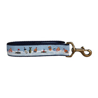 Ice Fishing 101 Ribbon Dog Leash in Light Blue; Collar Width: 1.25 Inch; : 