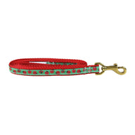 Lady Bugs Ribbon Dog Leash in Green; Collar Width: 5/8 Inch; : 