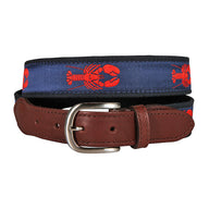 Lobster Ribbon Club Belt in Navy