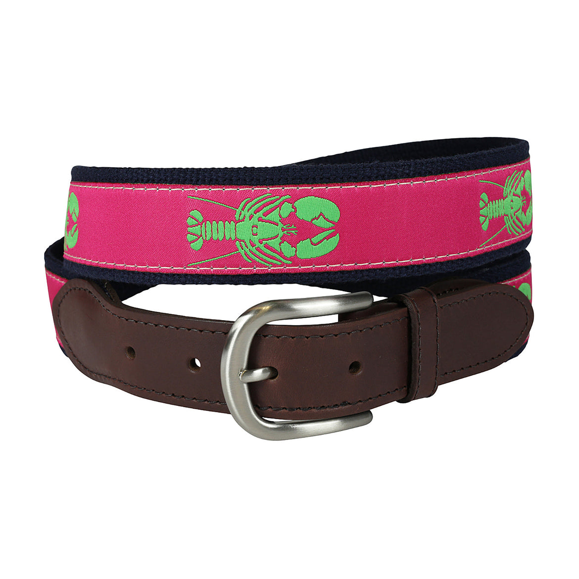 Lobster Ribbon Club Belt in Raspberry