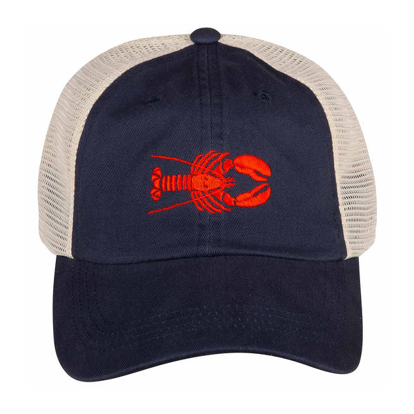 #422. Lobster Vintage Trucker Hat Lobster Vintage Trucker Hat – THE LUCKY KNOT main image 2
