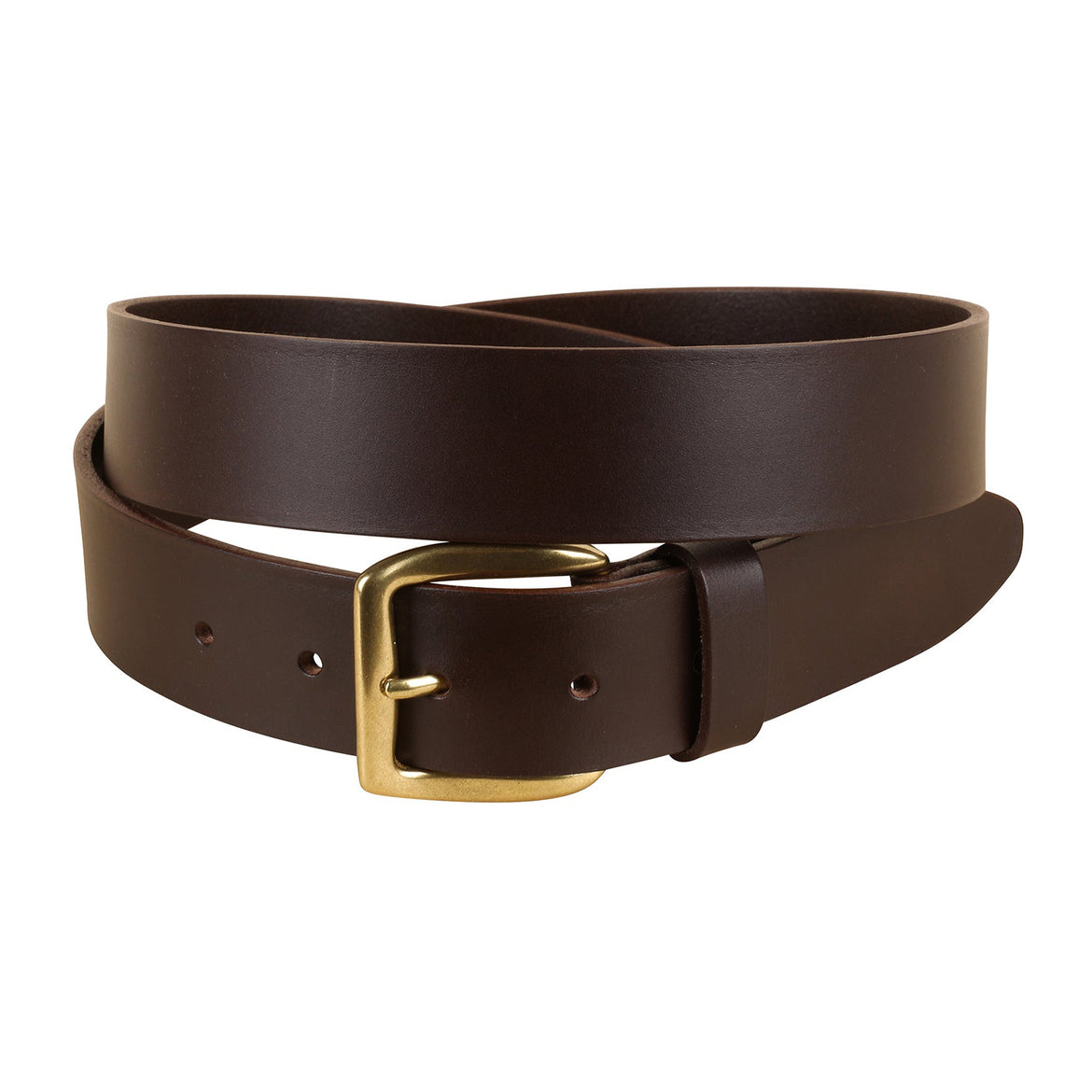 Monterey Leather Belt in Brown; Belt Width: 1-3/8 Inch; :