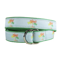 Palm Trees Ribbon D-Ring Belt display picture 1