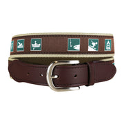 Parks & Rec Ribbon Club Belt in Brown