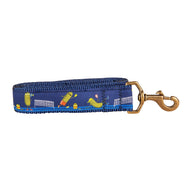 Pickleball Ribbon Dog Leash in Navy; Collar Width: 1.25 Inch; : 
