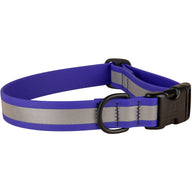 Product Image: Reflective BioThane Dog Collar in Blue; 1 Inch