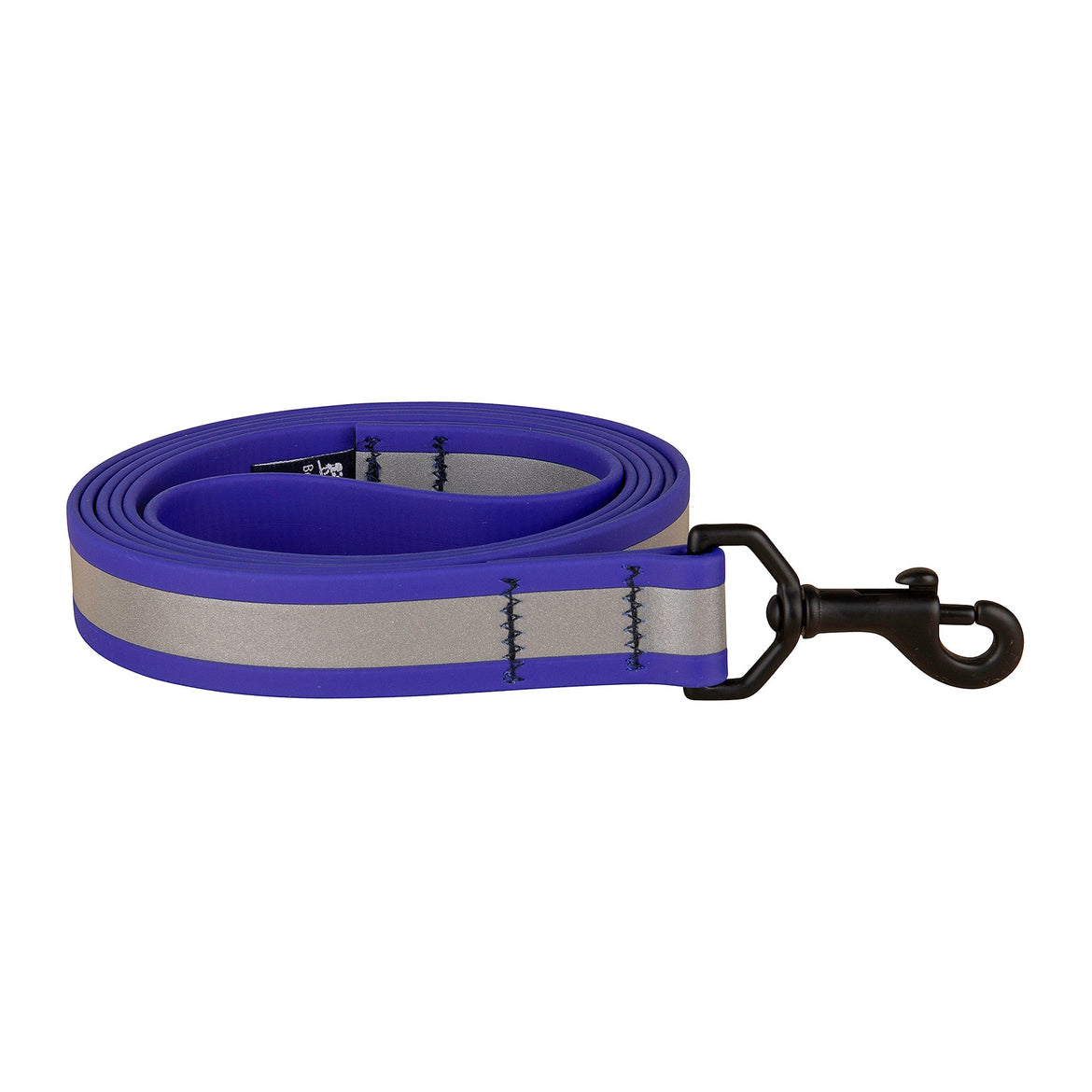 Reflective Biothane Dog Leash in Blue