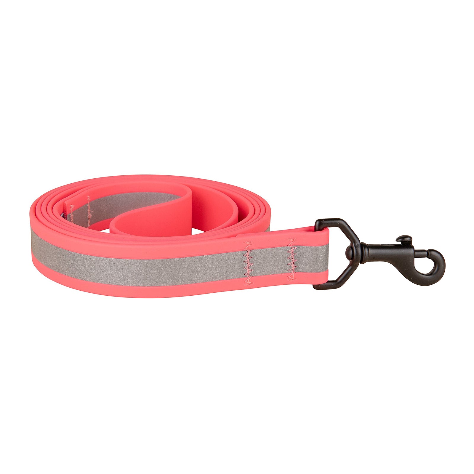Reflective Biothane Dog Leash in Pink
