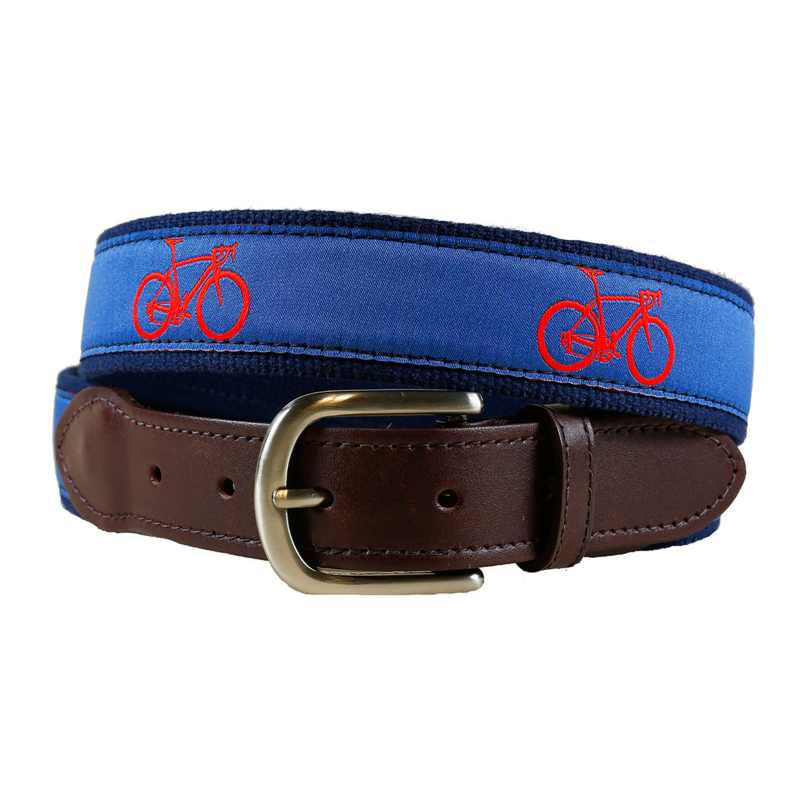 Road Bike Ribbon Club Belt in Blue