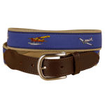 Small Planes Ribbon Club Belt in Blue Thumbnail