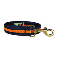 Striped Ribbon Dog Leash in Orange; Collar Width: 1 Inch; : 