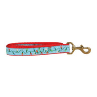 Tangled Christmas Lights Ribbon Dog Leash in Light Blue; Collar Width: 1 Inch; : 