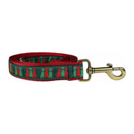 Three Wise Labs Ribbon Dog Leash in Green; Collar Width: 1 Inch; : 
