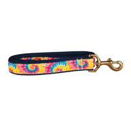 Tie Dye Ribbon Dog Leash; Collar Width: 1 Inch; : 