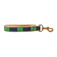 Vermont Flag Ribbon Dog Leash in Navy; Collar Width: 1 Inch; : 