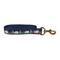 Vintage Camper Ribbon Dog Leash in Navy; Collar Width: 1 Inch; : 