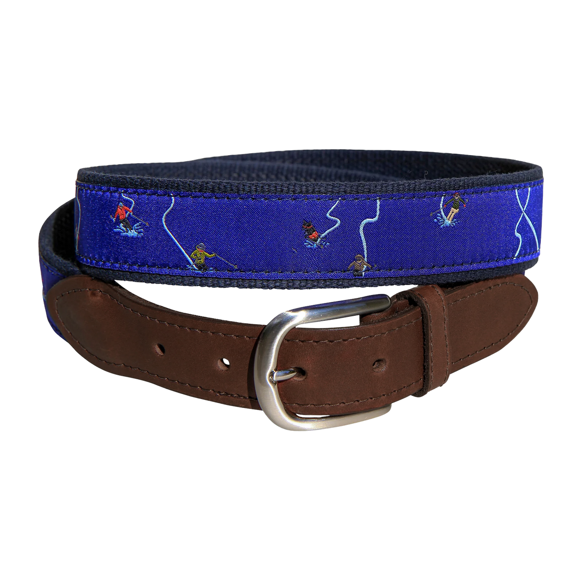 Waist Deep Ribbon Club Belt in Navy
