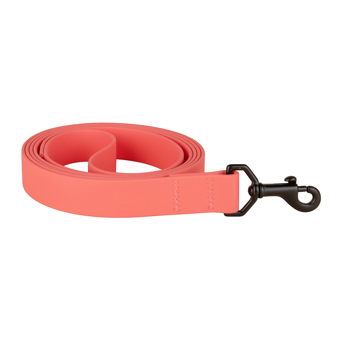 Waterproof Biothane Dog Leash in Coral