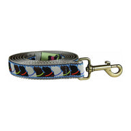 Who Wants Treats Ribbon Dog Leash in Blue; Collar Width: 1 Inch; : 