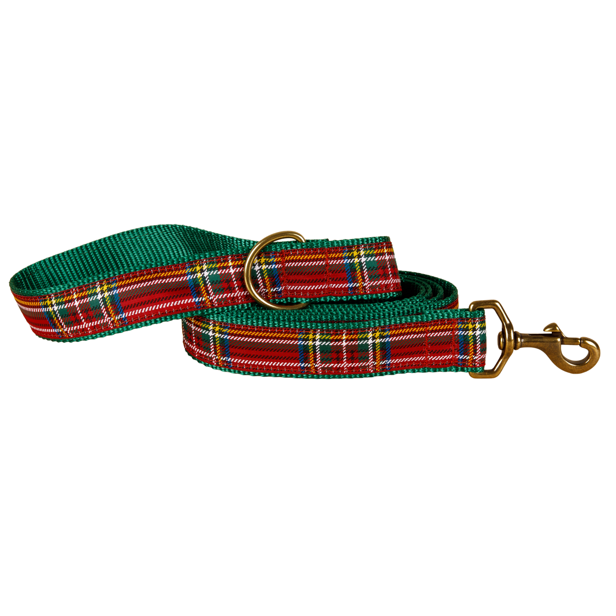Tartan Plaid Dog Lead in Red; Collar Width: 1.25 Inch; : 