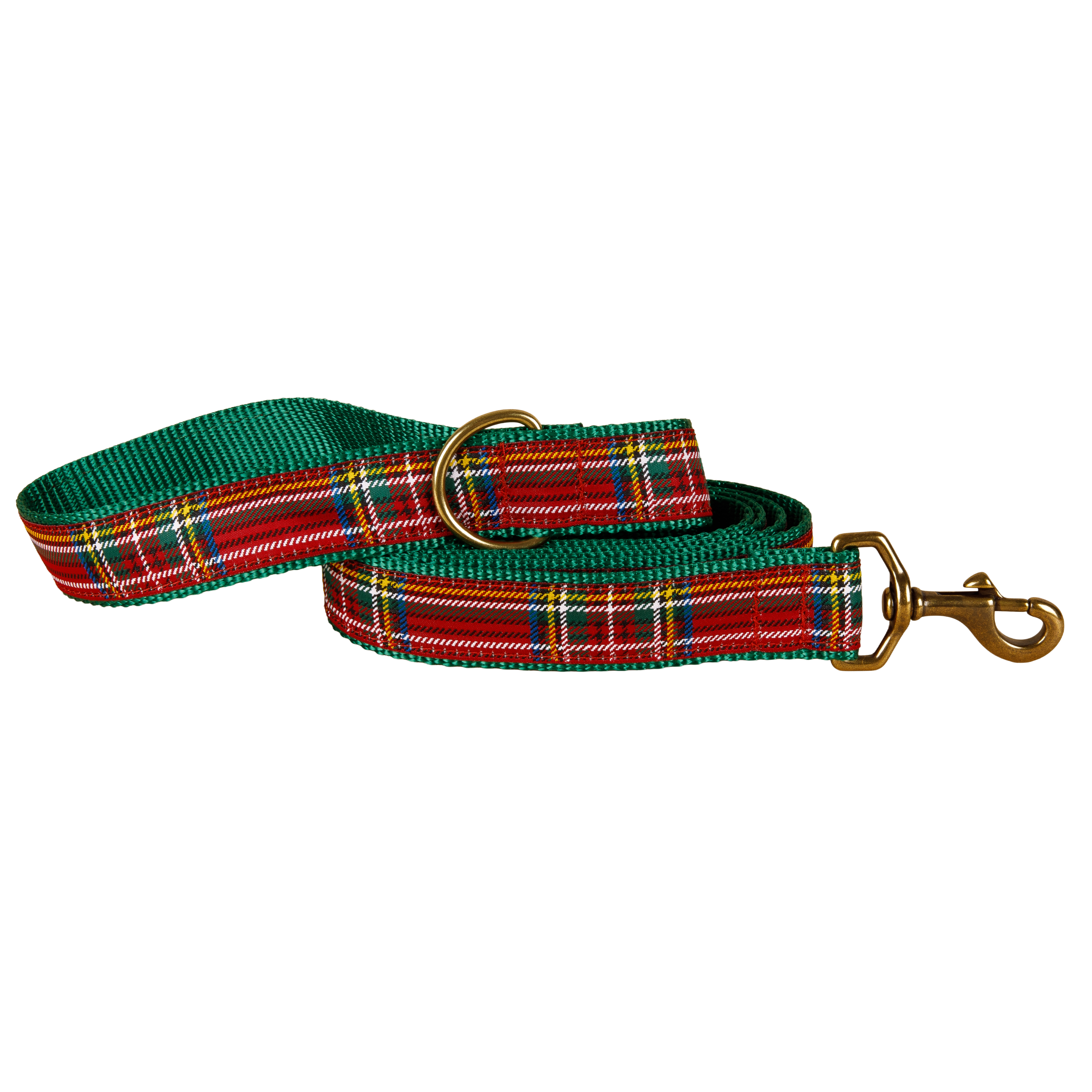 Tartan Plaid Dog Lead in Red; Collar Width: 1.25 Inch; : 